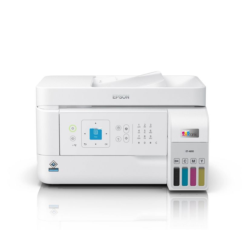 Epson EcoTank ET-4810 All-in-One Color Inkjet Printer Scanner Copier - White, 4 of 17