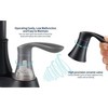 PAGED Bathroom Faucet with 360 Degree High Arc Swivel Spout, 2-Handle Centerset Vanity Sink Faucet with Pop-up Drain & Supply Hoses - 2 of 4