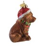 Old World Christmas 3.75 In Holiday Chocolate Lab Puppy Christmas Dog Ornament Tree Ornaments - 3 of 3