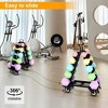 MOEPISY Dumbbell Rack 5 Tier with Wheels(Dumbbells not included), A-Frame Metal Dumbbell Holder with Handle - 2 of 4