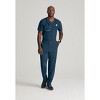 Barco One Men's Velocity 2-Pocket Ribbed V-Neck Scrub Top - 2 of 4