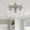 Livex Lighting Willow 3 - Light Flush Mount in  Brushed Nickel - 4 of 4