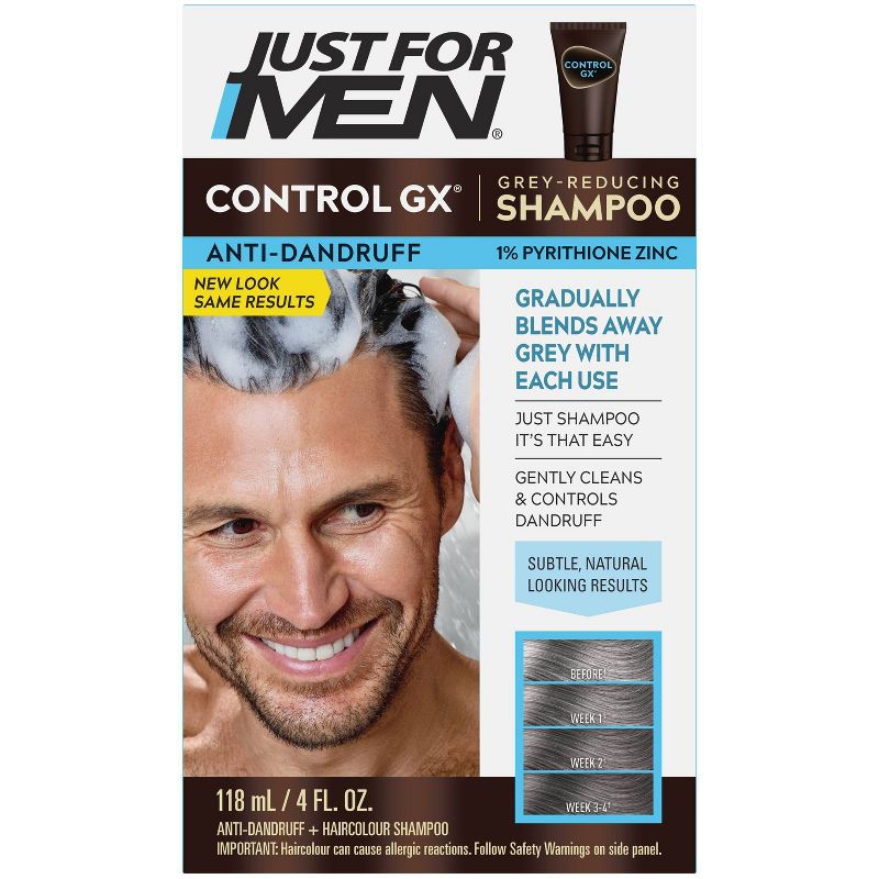 Just For Men Control GX Gray Reducing Anti-Dandruff Shampoo - 4 fl oz, 3 of 10