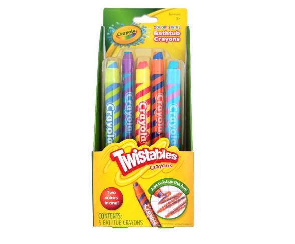 Crayola Twistables Color Swirl Bathtub Crayons- 5ct