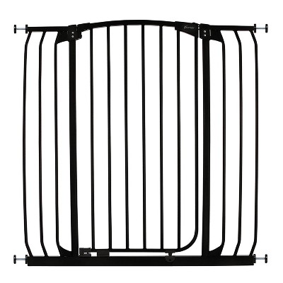 Dreambaby F191B Chelsea Extra Tall 38 to 42.5" Auto-Close Baby Pet Wall to Wall Safety Gate w/ Stay Open Feature for Doors, Stairs & Hallways, Black