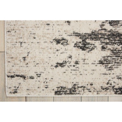 Nourison Maxell Modern Abstract Indoor Area Rug Ivory/Grey 7'10" x 10'6"