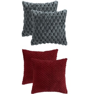 REGALWOVEN 4 Pcs Soft Cozy Throw Pillow Covers for Home Decor 16" x 16" - 1 of 4