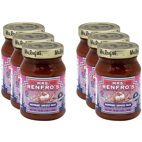 Mrs Renfro Salsa Raspberry Chipotle - Case of 6 - 16 oz - image 1 of 2