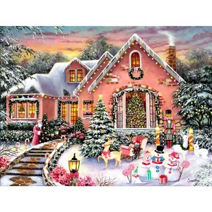 Sunsout A Happy Christmas 1000 pc   Jigsaw Puzzle 45440 - 1 of 4