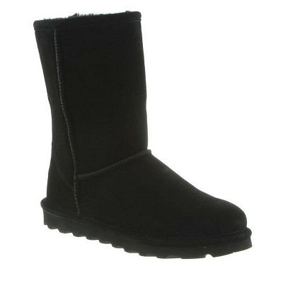 short suede black boots