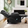 Grungis Faux Leather Massage Chairs,Recliner Chairs with 8-Point Massage and Lumbar Heating for Living Room - 2 of 4