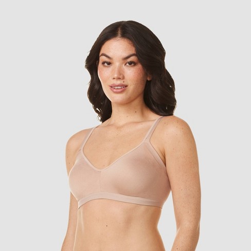 Simply Perfect By Warner's Women's Underarm Smoothing Seamless Wireless Bra  - Toasted Almond S : Target