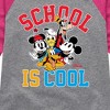 Girls' - Disney - School Is Cool Shirt Tail Raglan Graphic T-shirt - 2 of 4