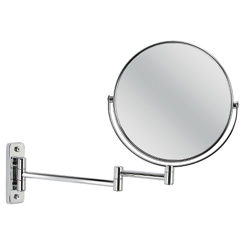 Allied Brass 8-inch Wall-mounted Extending Makeup Mirror 4x Magnification  with Twist Accent - On Sale - Bed Bath & Beyond - 12363853