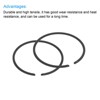 Unique Bargains Durable High Tensile Piston Ring Set 2 Pcs - 4 of 4