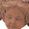 Okak Greek Style Cement Head Planter Classic Sculptural Flower Pot for Indoor & Outdoor Garden Decor,6 Different Sizes - 3 of 4
