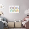 21" x 15" Cute Set of Rainbows Nature and Landscape Framed Art Print - Wynwood Studio - 3 of 4