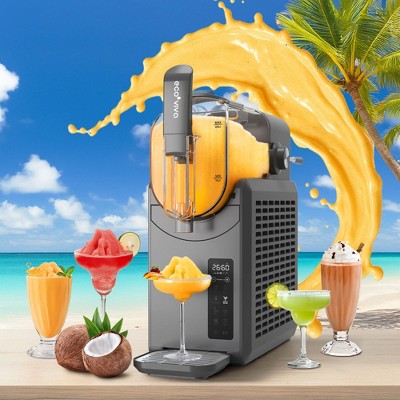 Ecoviva 88 oz Color-Screen Slushie Machine Self-cleaning Slushy Machine With 5 Preset-Mode & Child-Lock, Flash-Freezing Technology,12 Hours Freshness