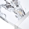 NicBex Dining Table for 6 Kitchen Table Rectangular Faux Marble Top and Metal Base Dining Table for Dining Room - 2 of 4
