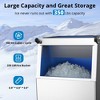 Acekool 350Lbs/24H Air Cooled Commercial Spilt Ice Maker Machine with 220Lbs Ice Bin in Stainless Steel - 3 of 4