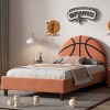 Twin Bed For Kid,Upholstered Bed Frame,Wooden Twin Bed Frame,Upholstered Headboard,Twin Upholstered Headboard-Cuddlewood - 3 of 4