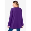 Woman Within Plus Size High Pile Fleece Sweatshirt - 3 of 4