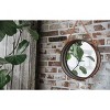 Vintiquewise Galvanized Metal Framed Round Wall Mirror with Rope - 2 of 4