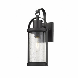 Z-Lite Roundhouse 1 - Light Wall Light in  Black - 1 of 4