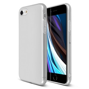 Insten Translucent Matte Case For iPhone, Semi-Transparent Smooth Touch Soft TPU Thin Cover - 1 of 4
