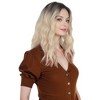 Alilang Synthetic Wavy Bob Wig with Curtain Bangs Short Curly Hair for Daily Wear - 3 of 4