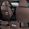 Coverado Automotive Seat Covers Luxury Faux Leather Seat Proetctor, Front and Back Seat Covers 5 Seats - 2 of 4