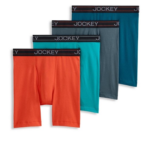 Jockey® ActiveStretch™ Long Leg Boxer Brief - Mid Navy, S / 3 pk