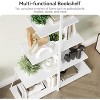 Coucheta A-Frame Ladder Bookshelf – 4-Tier Leaning Bookcase,  Shelf for Small Spaces, Holds 30lbs/Tier, Farmhouse & Industrial Style - 4 of 4