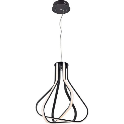 Dahlia Black Aluminum LED Pendant Light