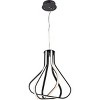 Elegant Lighting Dahlia 3 light in Black Pendant - 3 of 4