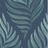 Botanica Teal Leaves Tropical Paste the Wall Wallpaper - 4 of 4