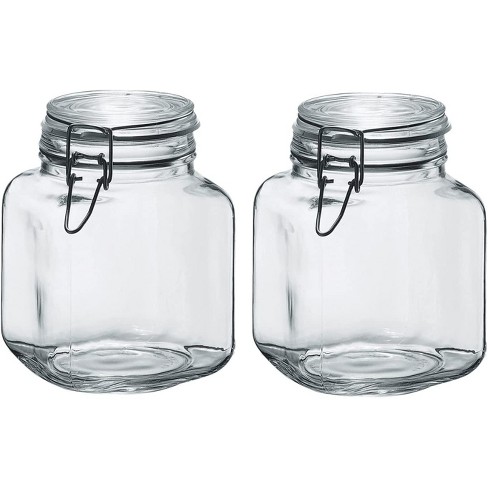 Hermetic Air Tight Preserve Jars Glass Food Kitchen Storage Containers with  Lids