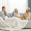 Cozy Bliss Bubble Faux Fur Throw Blankets, Plush Soft Thick Blanket for Sofa, Bedroom, Living Room - 4 of 4