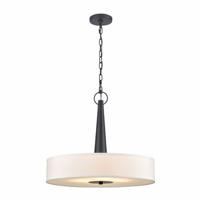 Elk Home Leo 4 - Light Pendant in  Matte Black