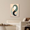 Art Remedy Earthworm in the glass bowl Contemporary Shapes Abstract Wall Art Framed - 2 of 4