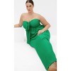 Women's Plus Size Peta Serene Maxi Dress - green | CITY CHIC - 3 of 4