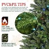 Gulches Blue Gradient Pre Lit LED Flocked Pencil Tree with Warm White Lights - 3 of 4