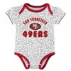 NFL San Francisco 49ers Baby Girls' Onesies 3pk Set - image 2 of 4