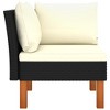 vidaXL Corner Sofa Black - 3 of 4