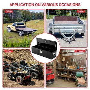 Aluminum Tool Box Sliding Shelf Storage, Non-Slip Surface, Oxidation Resistance, Sturdy Lock, Stainless Steel Handles - 1 of 4