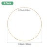 Unique Bargains Metal Electroplated Durable Multipurpose Craft Hoop 6 Pcs - 3 of 4