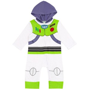 Disney Pixar Toy Story Buzz Lightyear Zip Up Cosplay Coverall Newborn to Toddler - 1 of 4