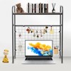 YIYIBYUS Desktop Bookcase, Multipurpose Desktop Bookshelf, Desk Organizer Rack - 2 of 4
