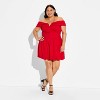Women's Plunge Bubble Mini A-Line Dress - Wild Fable™ - 2 of 3