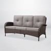 POCASSY 72" Wide Outdoor Sofa Furniture Outdoor Wicker Sofa Weather Resistant Rattan with Deep Seat for Patio Backyard Porch - 4 of 4